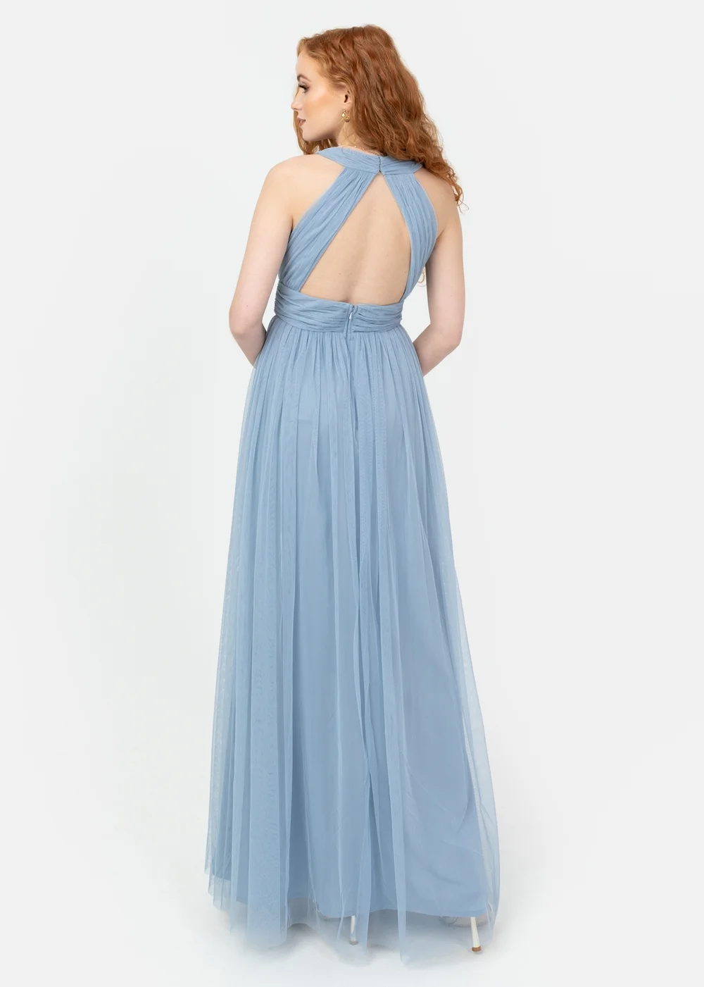 Anaya With Love Recycled Soft Blue Open Back Maxi Dress - 6 Image 2