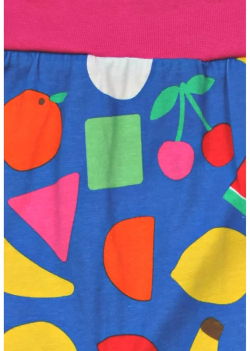 Toby Tiger Organic Multi Colour Fruit Print Yoga Pants (Newborn - 3 years) - 2-3 Yrs Image 3