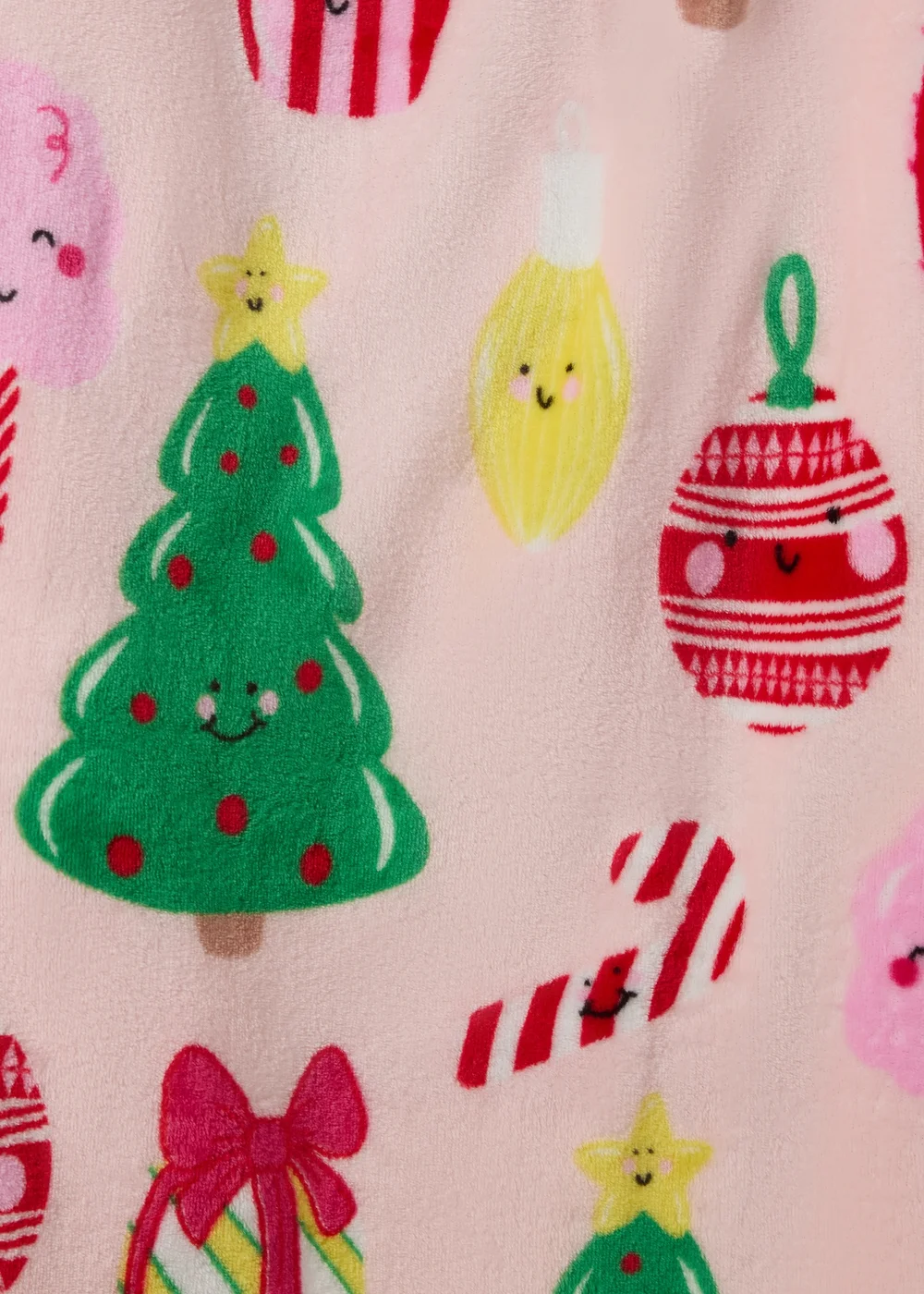 Pink Christmas Sweets Fleece Throw Image 2
