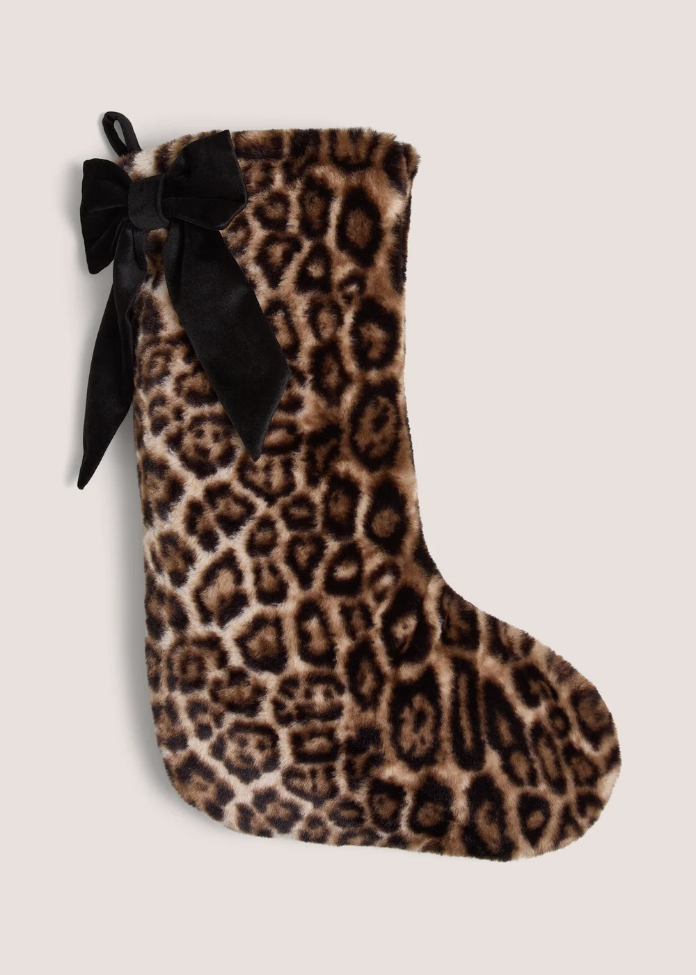 Leopard Bow Stocking Image 1