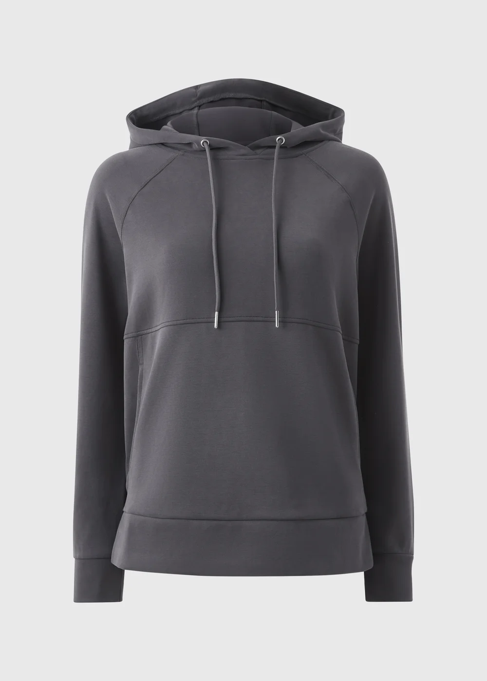 Grey Longline Hoodie - L Image 3