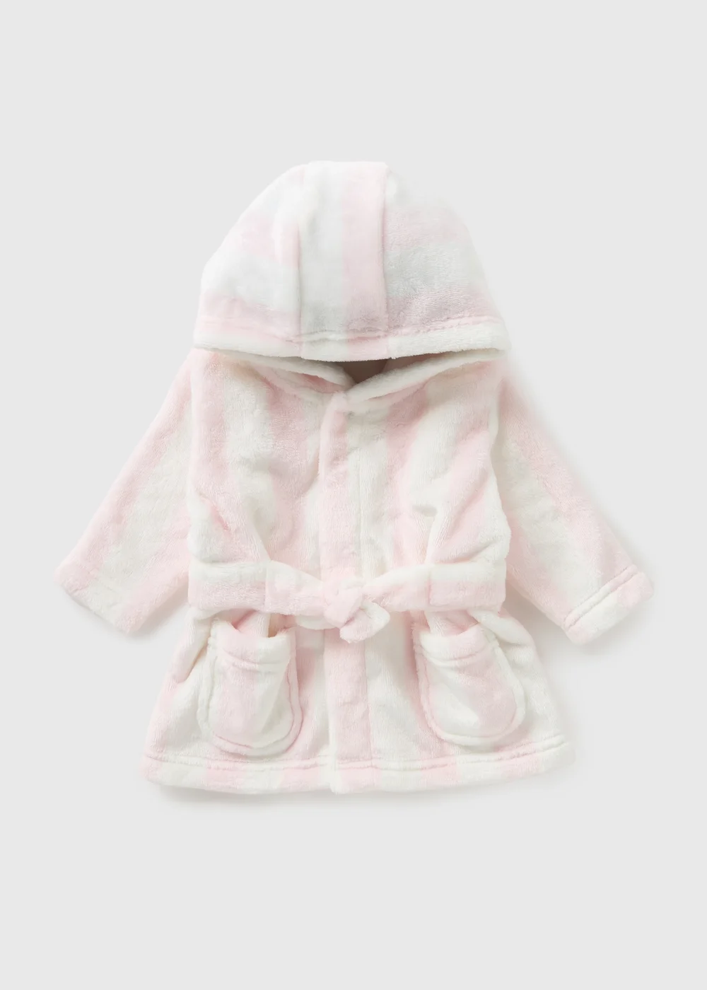 Baby Pink Stripe Dressing Gown (Newborn-18mths) - Up to 1 Month | Matalan Baby Pink Stripe Dressing Gown (Newborn-18mths) - Up to 1 Month | Matalan