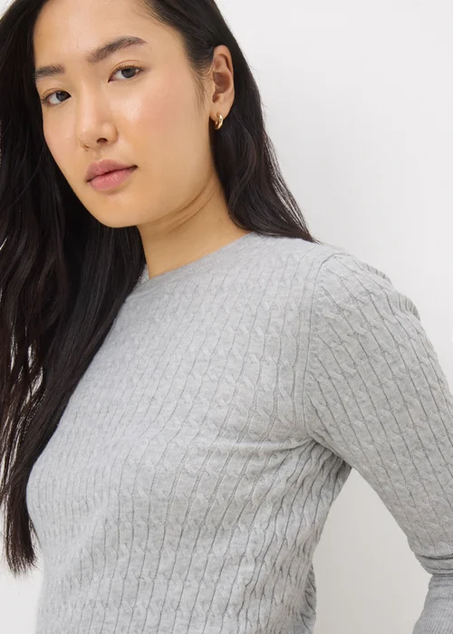 Grey Baby Cable Knit Jumper - 26 Image 3