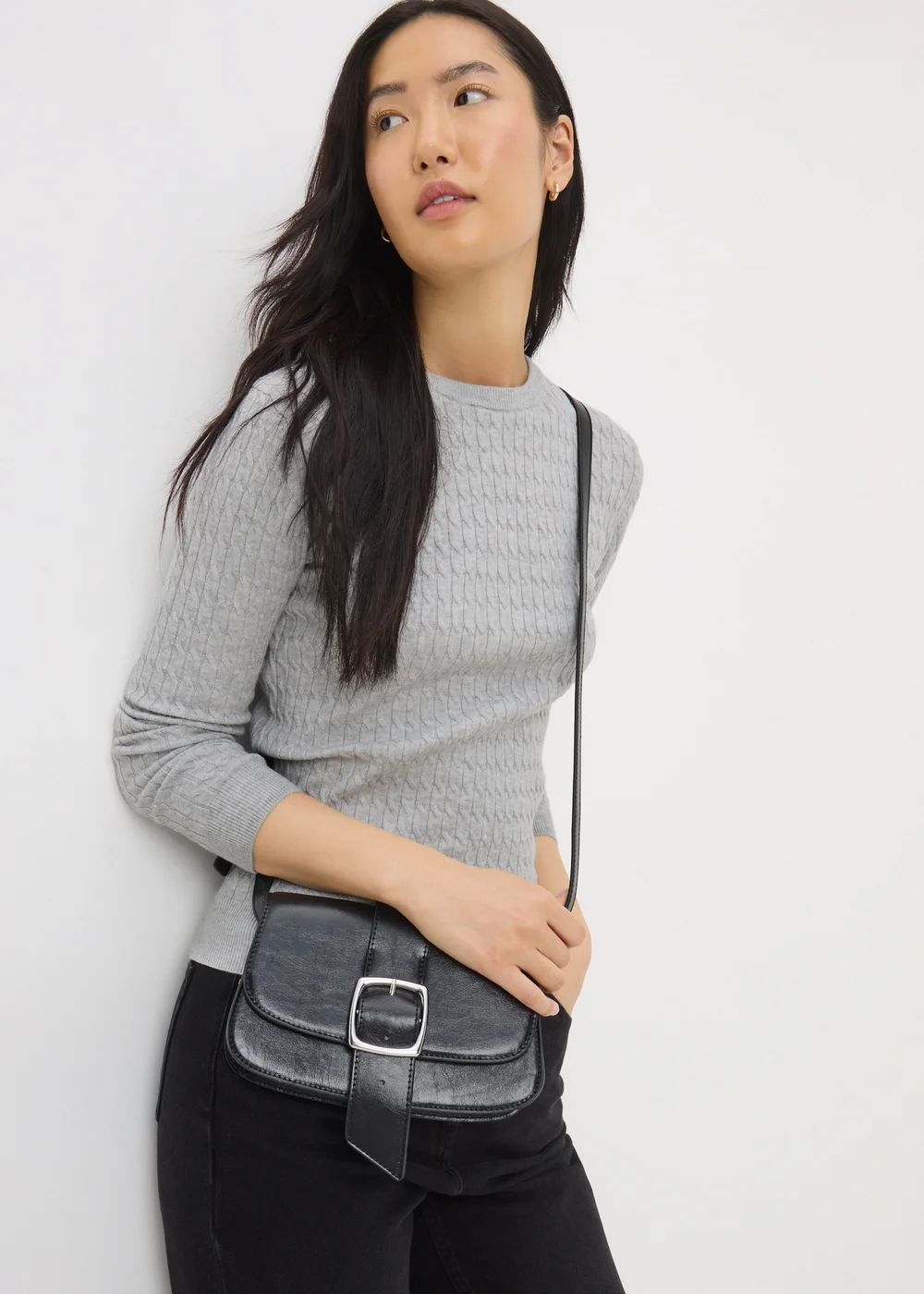 Grey Baby Cable Knit Jumper - 26 Image 1