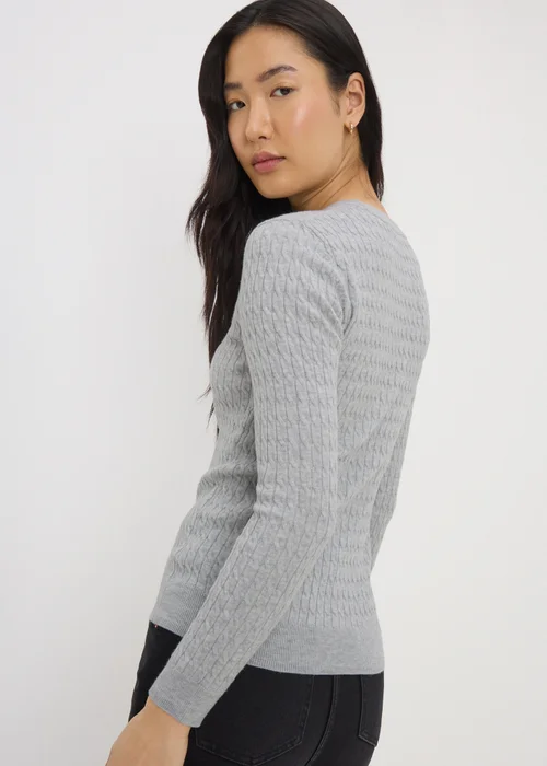 Grey Baby Cable Knit Jumper - 26 Image 2