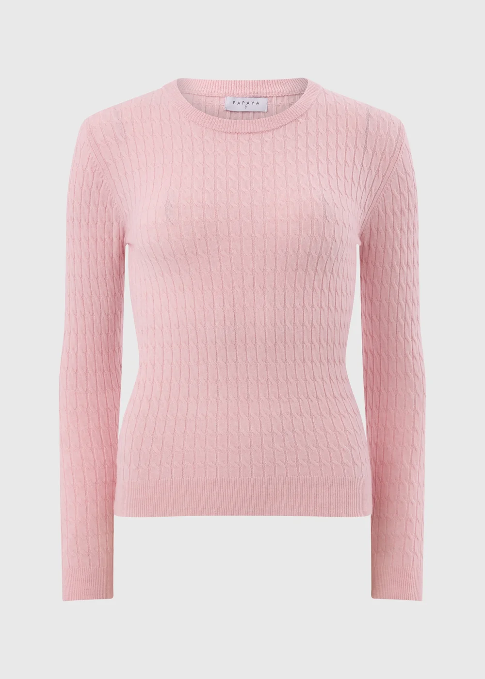 Pale Pink Baby Cable Jumper - 8 Image 4