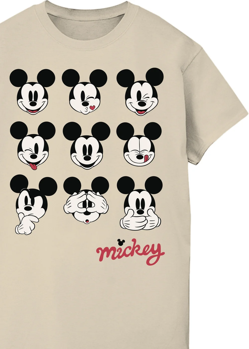 Spiral Galaxy Disney Mickey Mouse Faces Sand T-Shirt - 2XL Image 2