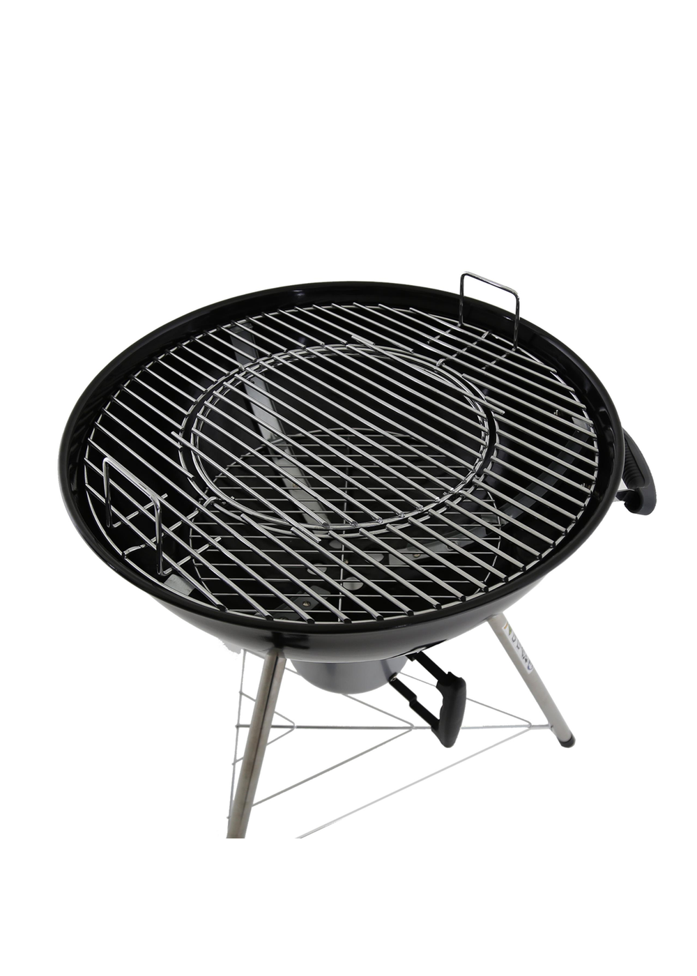 Charles Bentley Premium Charcoal Kettle BBQ Enamel Coated Steel Black - One Size Image 2