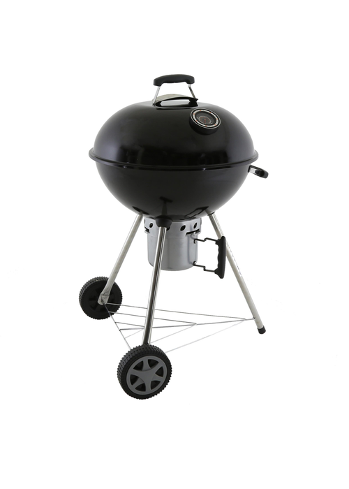 Charles Bentley Premium Charcoal Kettle BBQ Enamel Coated Steel Black - One Size Image 1
