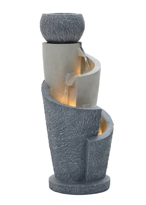 Charles Bentley Seine Cascading Water Feature (H66.5cm x W28cm x D28cm) - One Size Image 5