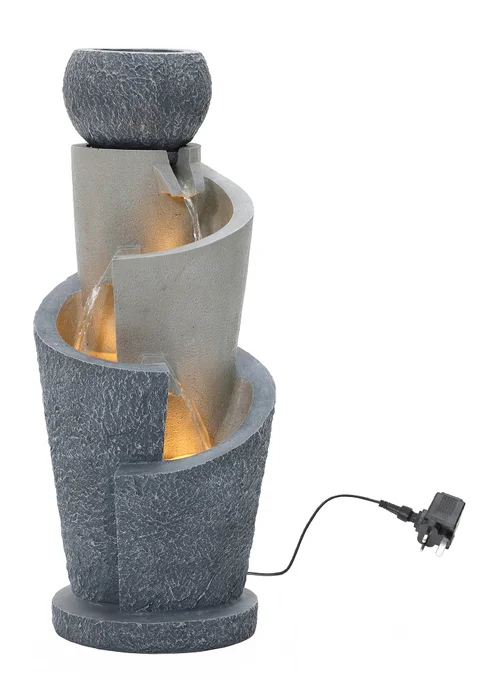 Charles Bentley Seine Cascading Water Feature (H66.5cm x W28cm x D28cm) - One Size Image 4