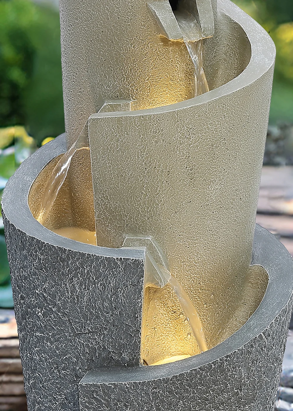 Charles Bentley Seine Cascading Water Feature (H66.5cm x W28cm x D28cm) - One Size Image 3