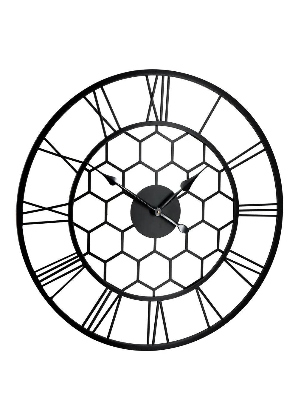 Charles Bentley Stanwick Indoor Outdoor Round Skeleton Wall Clock (Dia. 90cm) - One Size Image 5