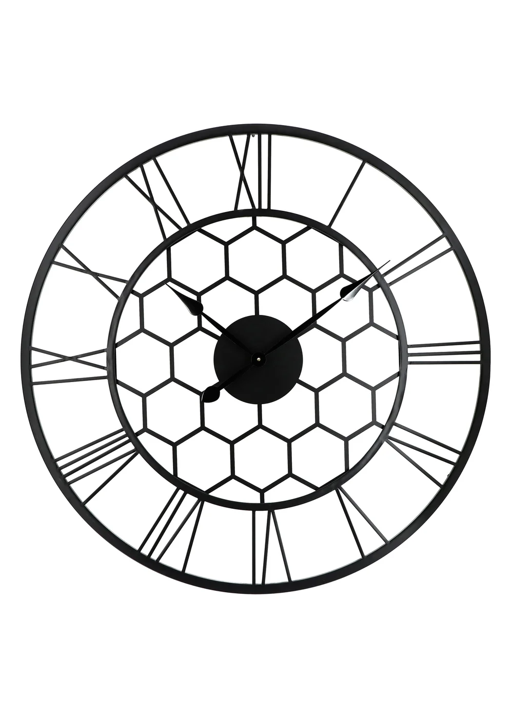 Charles Bentley Stanwick Indoor Outdoor Round Skeleton Wall Clock (Dia. 90cm) - One Size Image 4