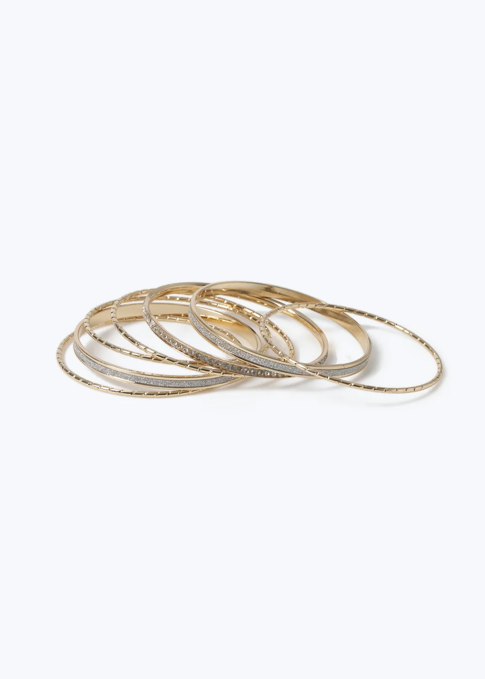 Multipack Gold Bangles - One Size Image 2