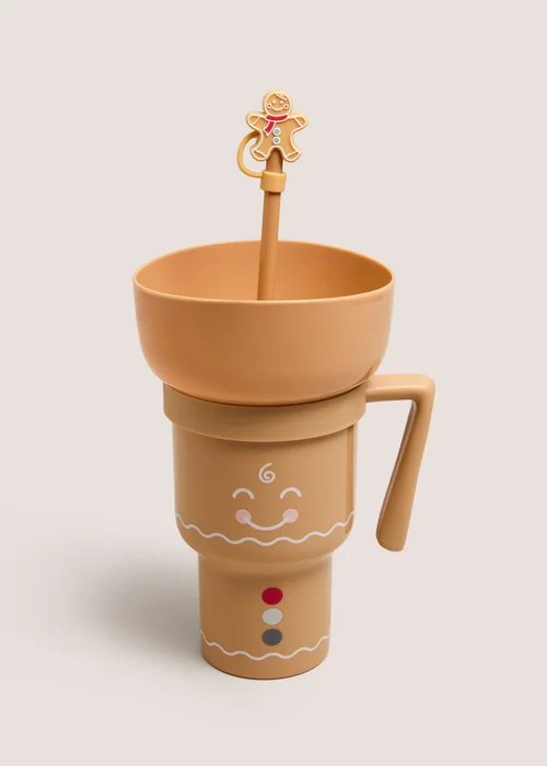 Christmas Gingerbread Snack Tumbler Image 1