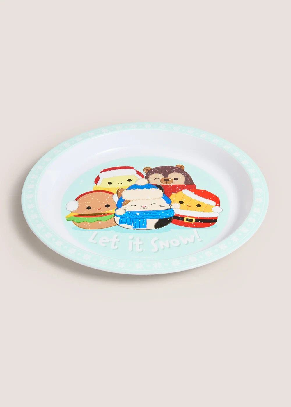 Christmas Squishmallows Let It Snow Plate Image 1
