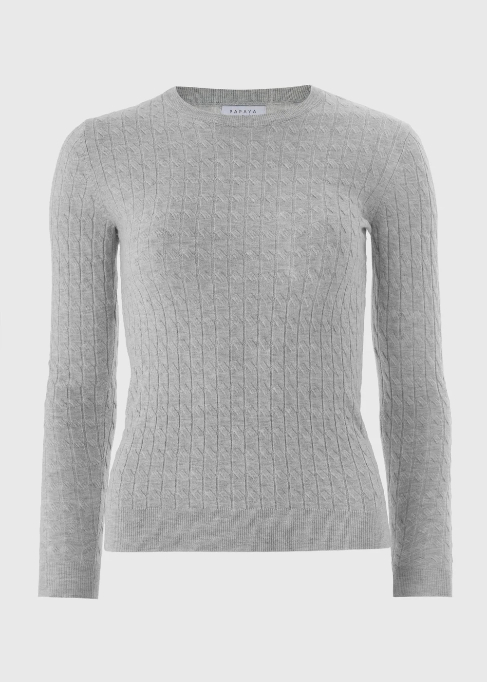 Light Grey Baby Cable Jumper - 26 Image 4