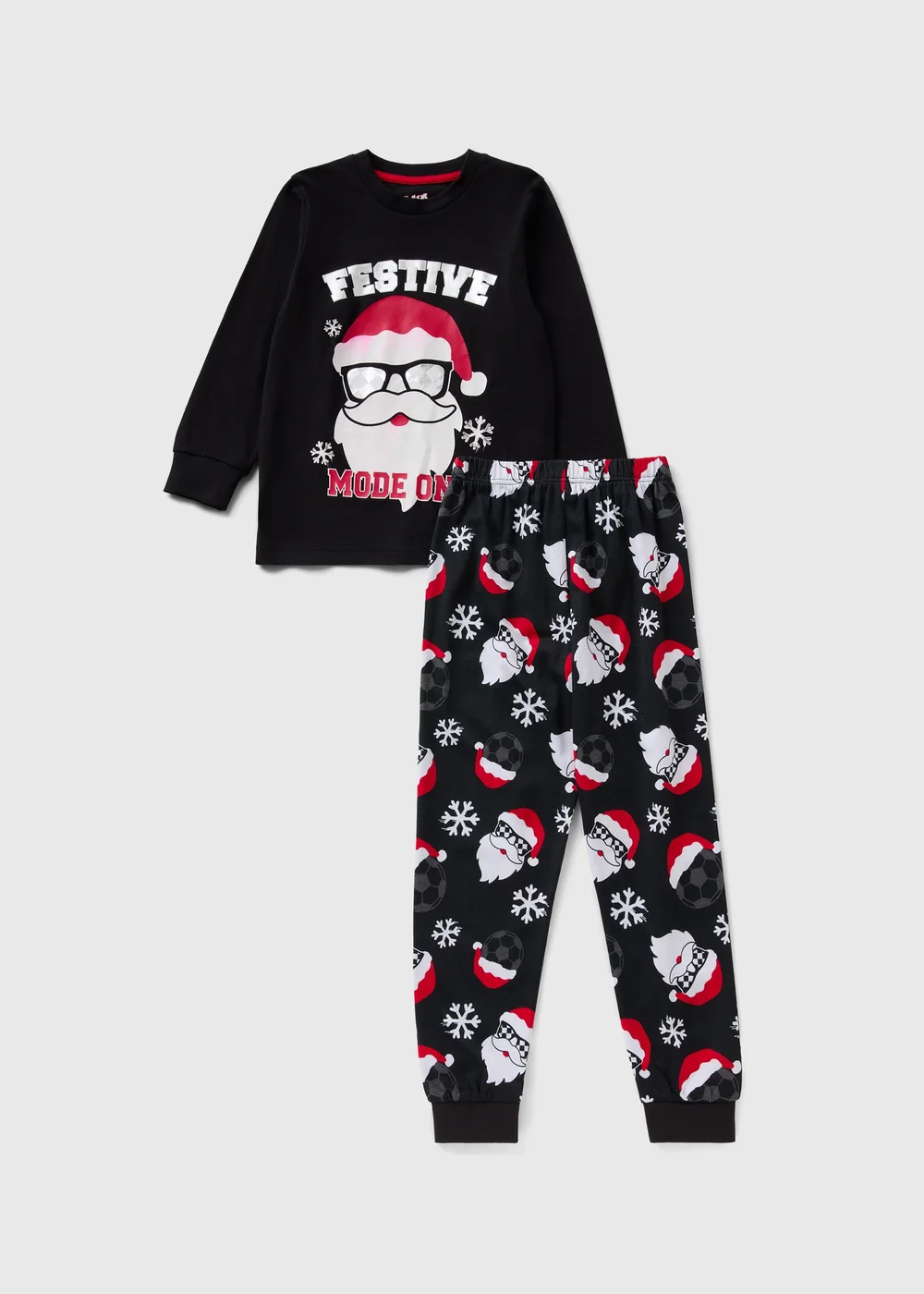 Boys Christmas Santa Pyjamas (7-13yrs) - Age 7 Years Image 1