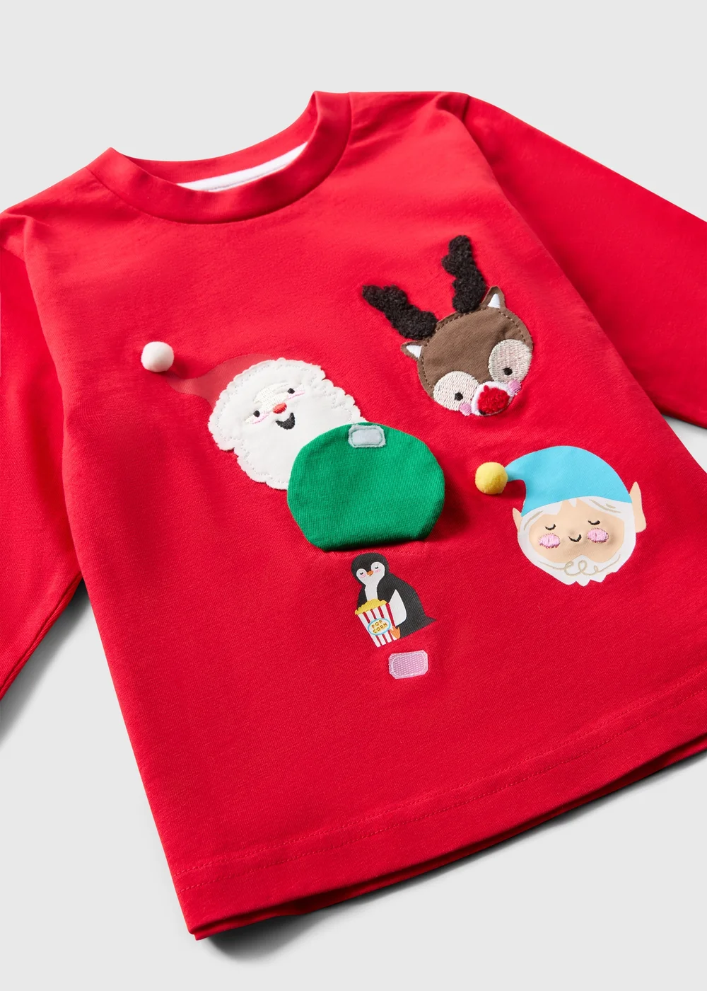 2 Pack Kids Red Christmas Pyjamas (1-7yrs) - 1 half year to 2 Image 2