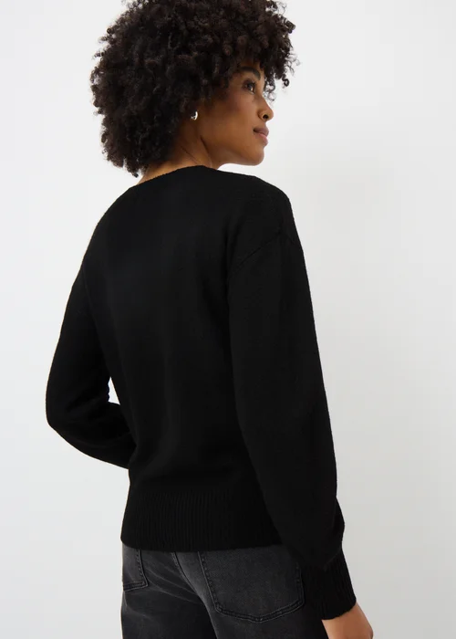 Black Animal Sequin Jumper - XS Image 3