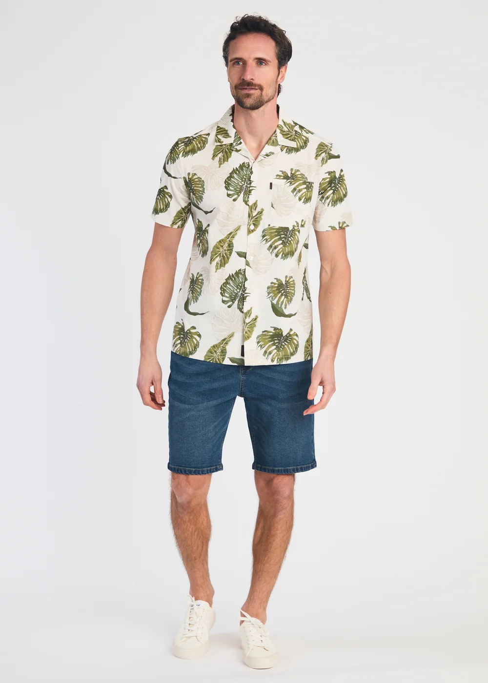 Tokyo Laundry Green Cotton Printed Poplin Short Sleeve Shirt - S Image 5