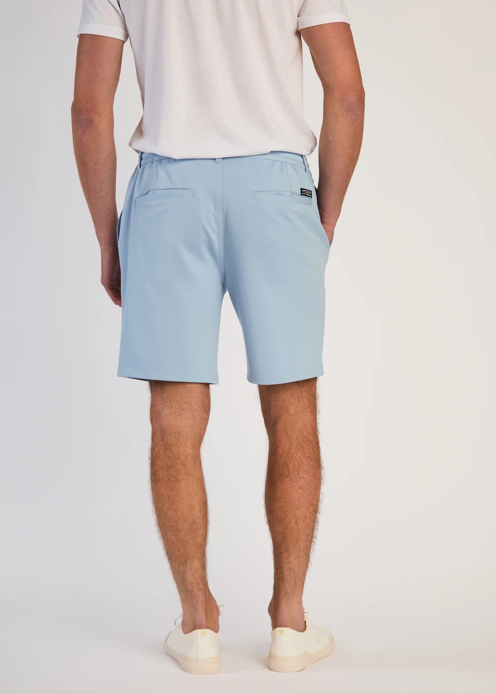 Tokyo Laundry Light Blue Jersey Shorts with Drawstring - S Image 2