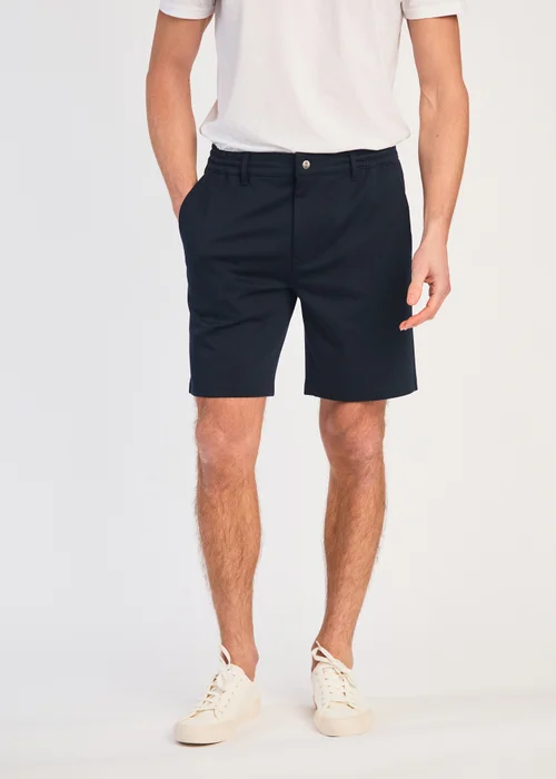 Tokyo Laundry Navy Jersey Shorts with Drawstring - XL Image 1