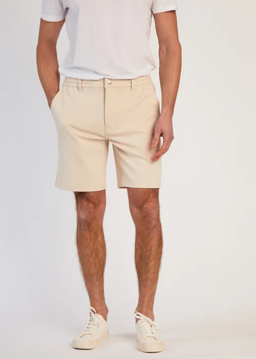 Tokyo Laundry Natural Jersey Shorts with Drawstring - S Image 1