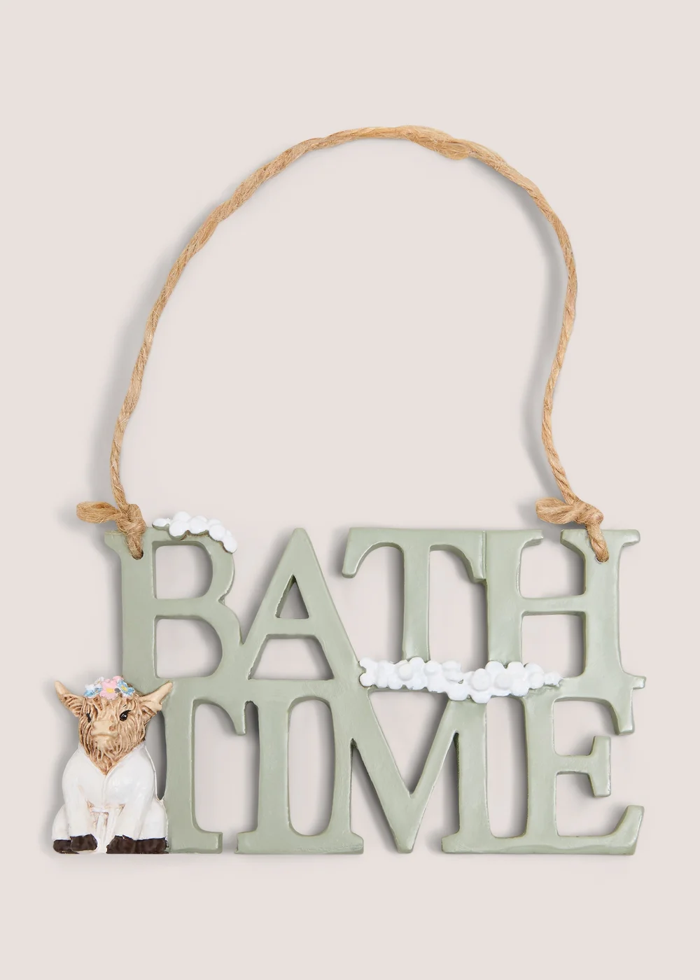 Bath Time Cow Hanging Ornament Image 1