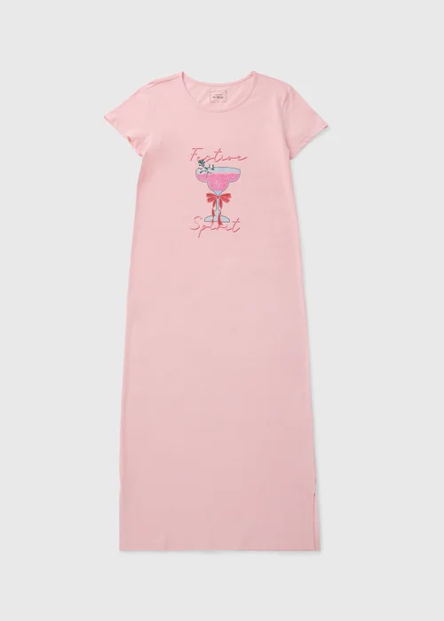 Pink Festive Spirit Nightie - Large Image 2