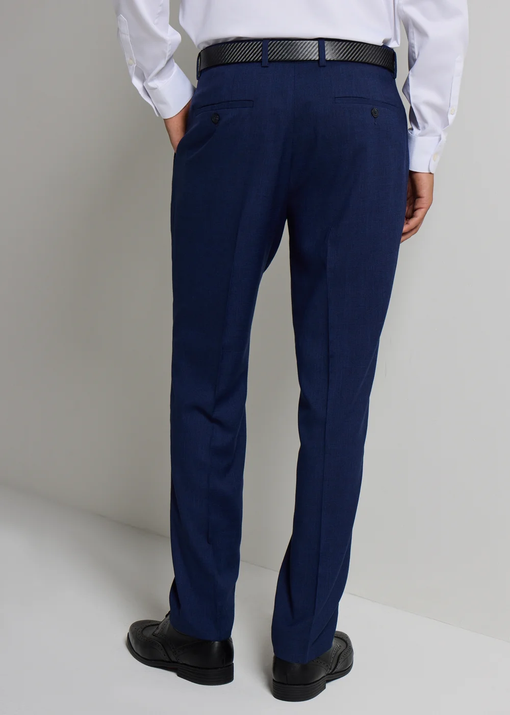 Taylor & Wright Willowby Blue Black Slim Suit Trouser - 40 Waist 29 Leg Image 4