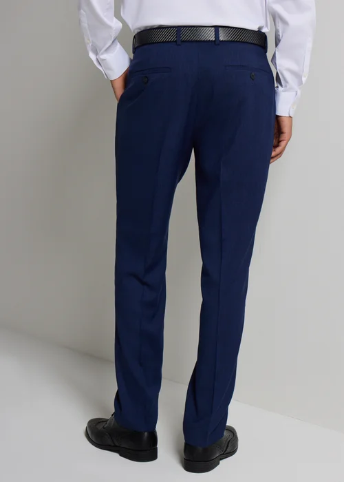 Taylor & Wright Willowby Blue Black Slim Suit Trouser - 40 Waist 29 Leg Image 4
