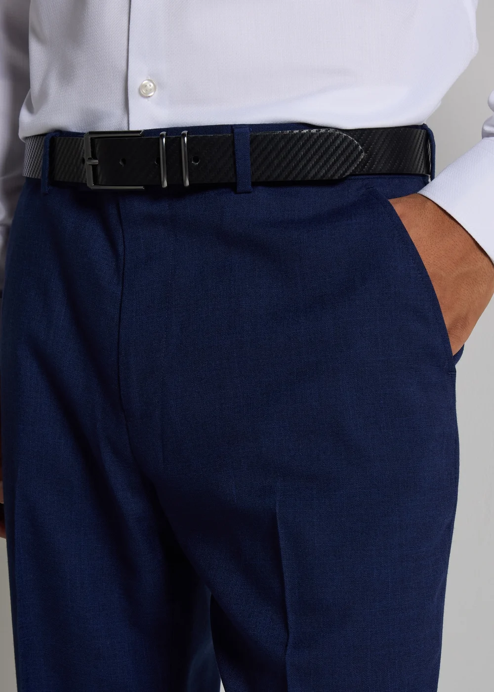 Taylor & Wright Willowby Blue Black Slim Suit Trouser - 40 Waist 29 Leg Image 3