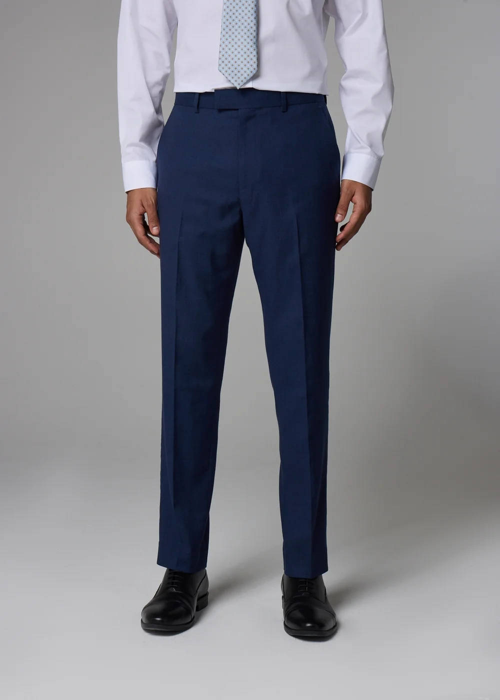 Taylor & Wright Willowby Blue Black Slim Suit Trouser - 40 Waist 29 Leg Image 1