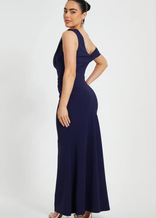 Quiz Navy Petite Drop Sleeve Maxi Dress - 6 Image 2