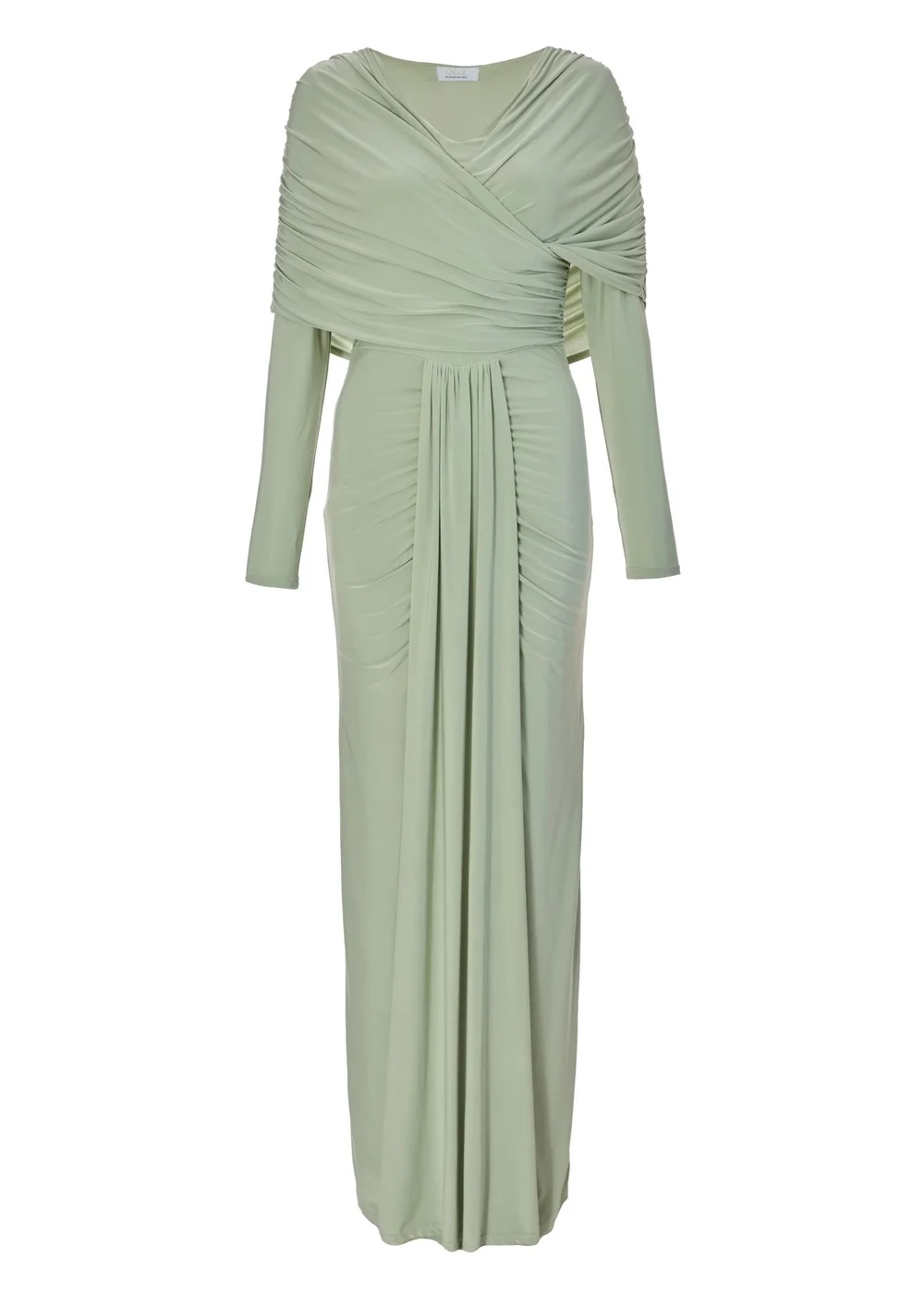 Quiz Sage Draped Maxi Dress - 16 | Matalan Quiz Sage Draped Maxi Dress - 16 | Matalan