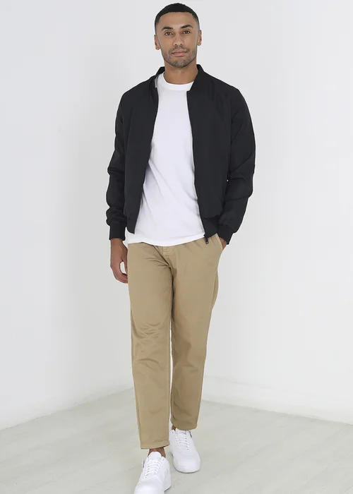 Brave Soul Black Bomber Jacket - 2XL Image 3