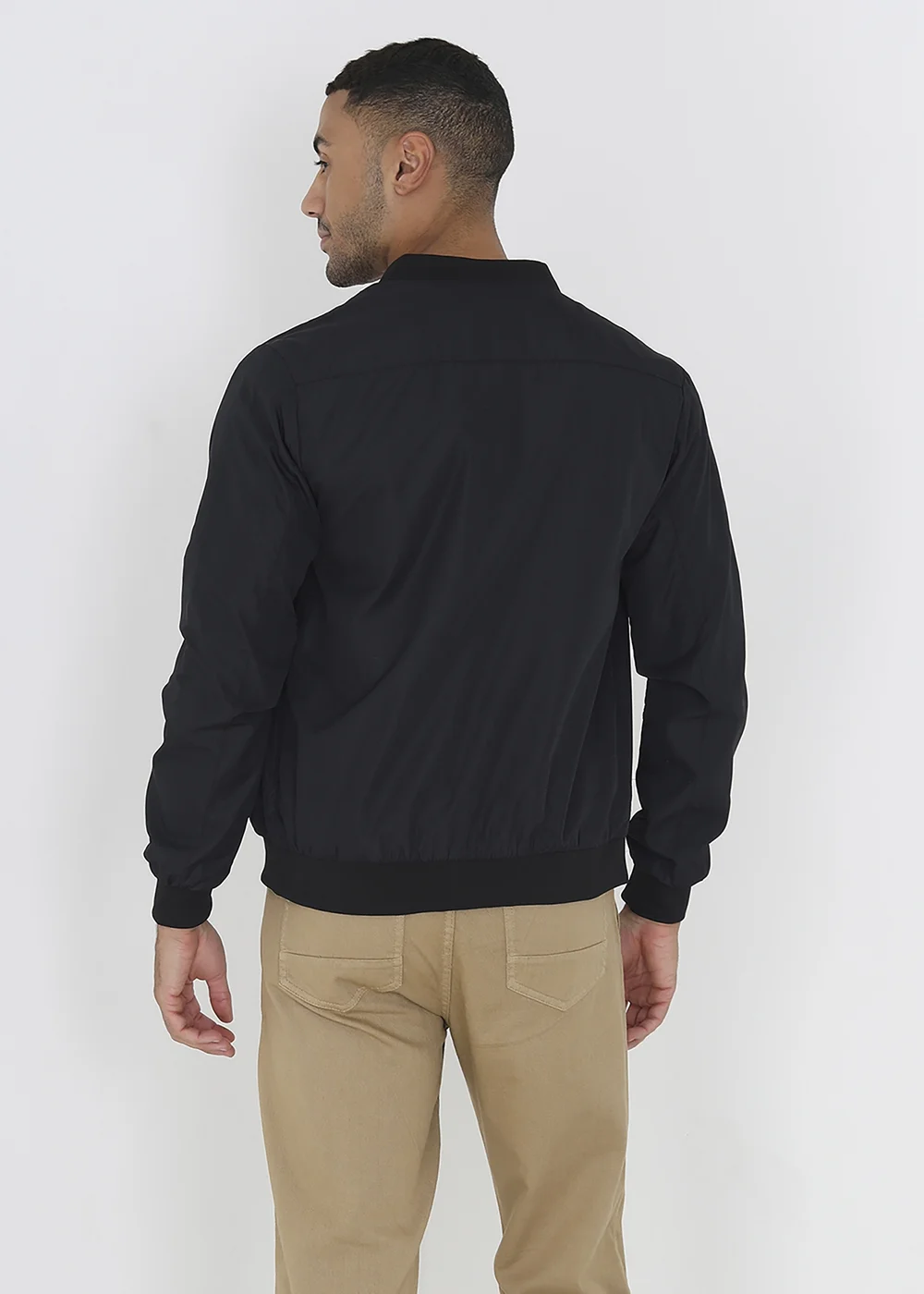 Brave Soul Black Bomber Jacket - 2XL Image 2