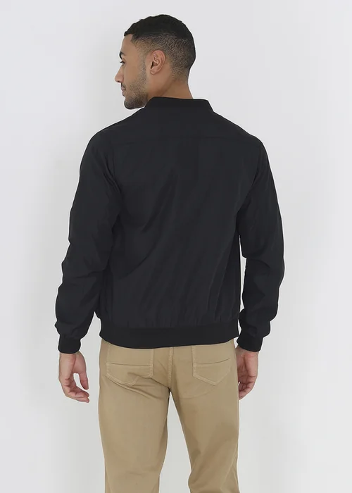 Brave Soul Black Bomber Jacket - 2XL Image 2
