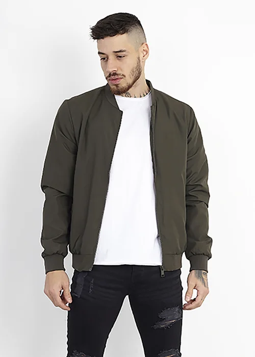 Brave Soul Khaki Bomber Jacket - XL Image 1