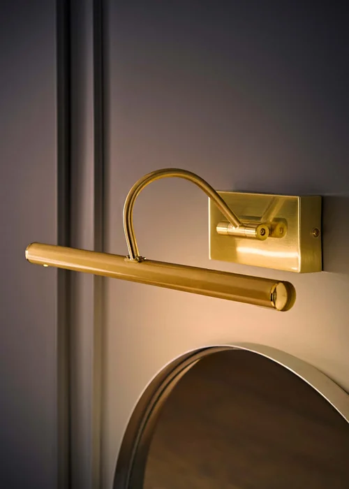 ValueLights Alana Brushed Gold Wall Light Integrated LED (20cm x 11cm x 46.5cm) - One Size Image 3