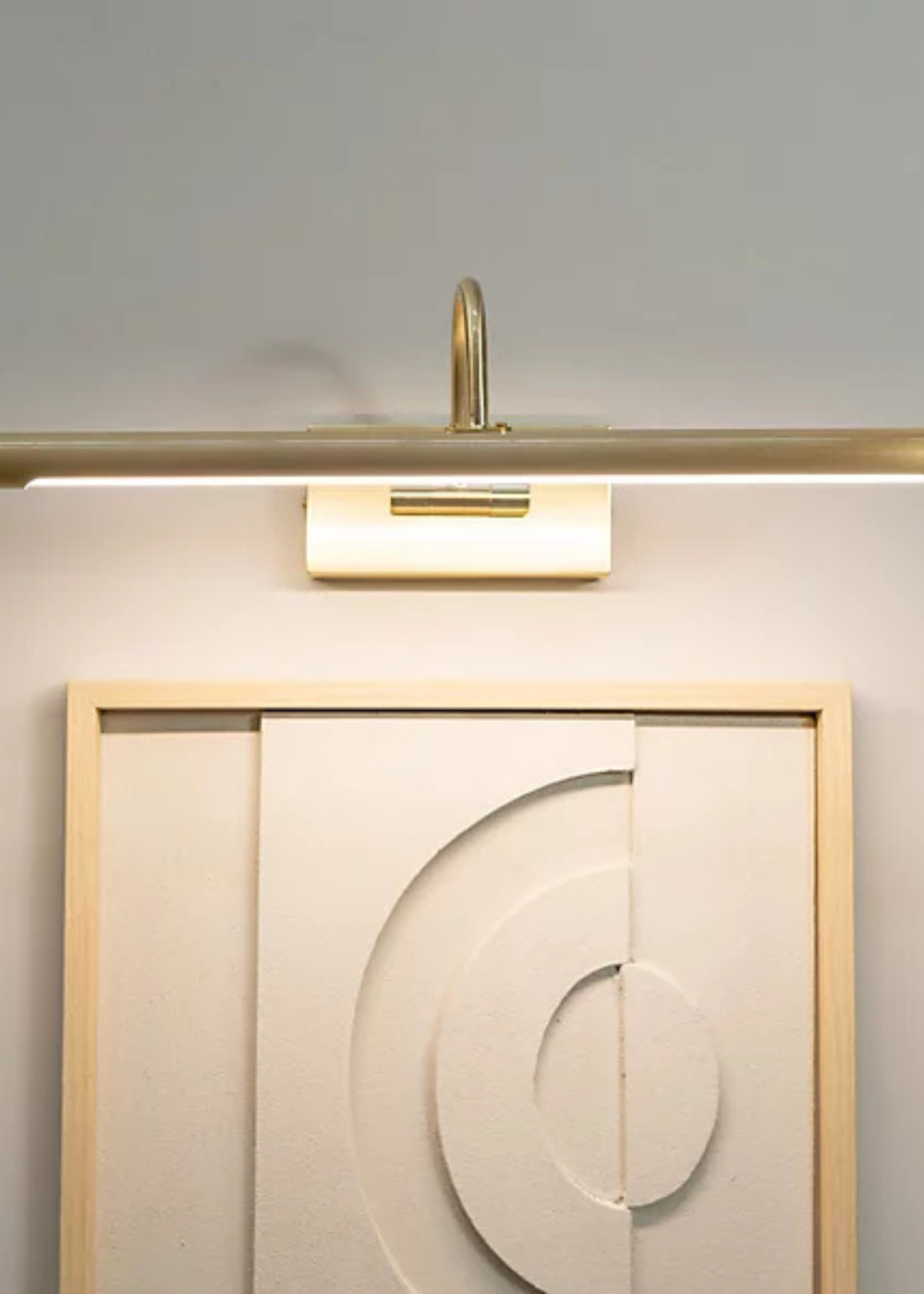 ValueLights Alana Brushed Gold Wall Light Integrated LED (20cm x 11cm x 46.5cm) - One Size Image 2