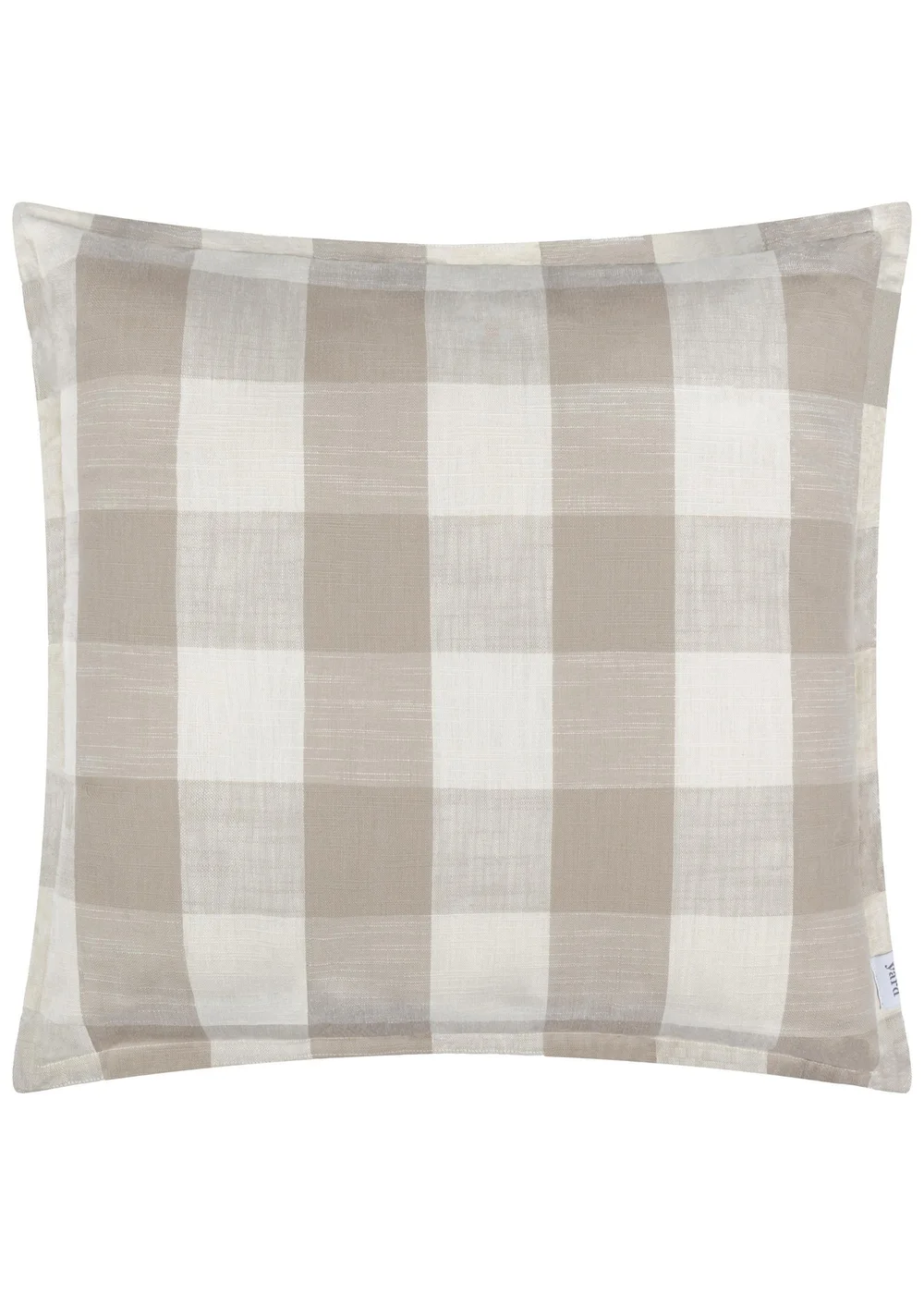 Yard Natural Chesil Check 100% Cotton Outdoor Outdoor Cushion - One Size Image 2