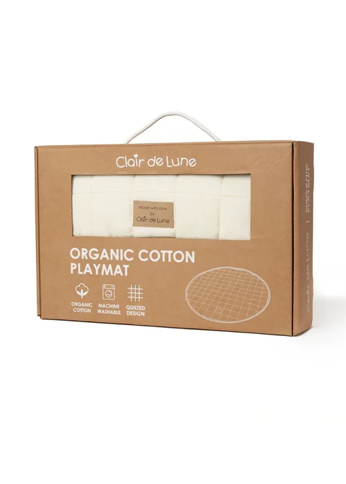 Clair de Lune Organic Cream Play Bundle Mat & Gym - 100 X 100 Image 4