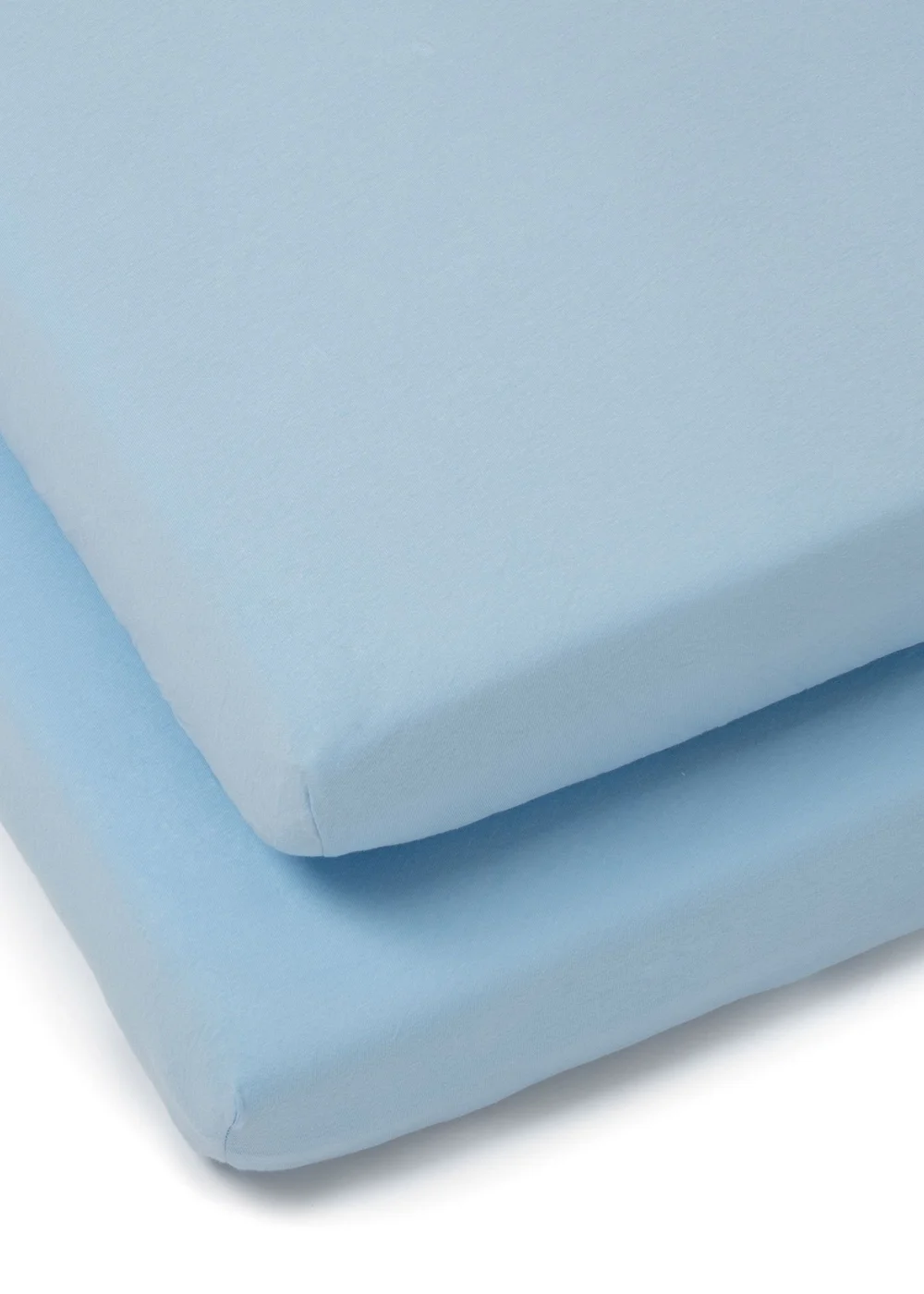 Clair de Lune 2 Pack Blue Cot Sheets - 60 X 120 Image 2