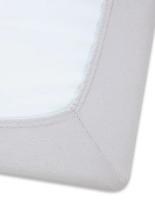 Clair de Lune 2 Pack Grey Cot Sheets - 60x120cm Image 4