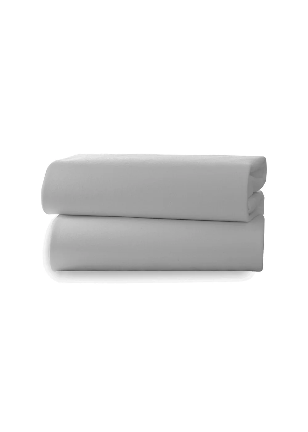Clair de Lune 2 Pack Grey Cot Sheets - 60x120cm Image 3