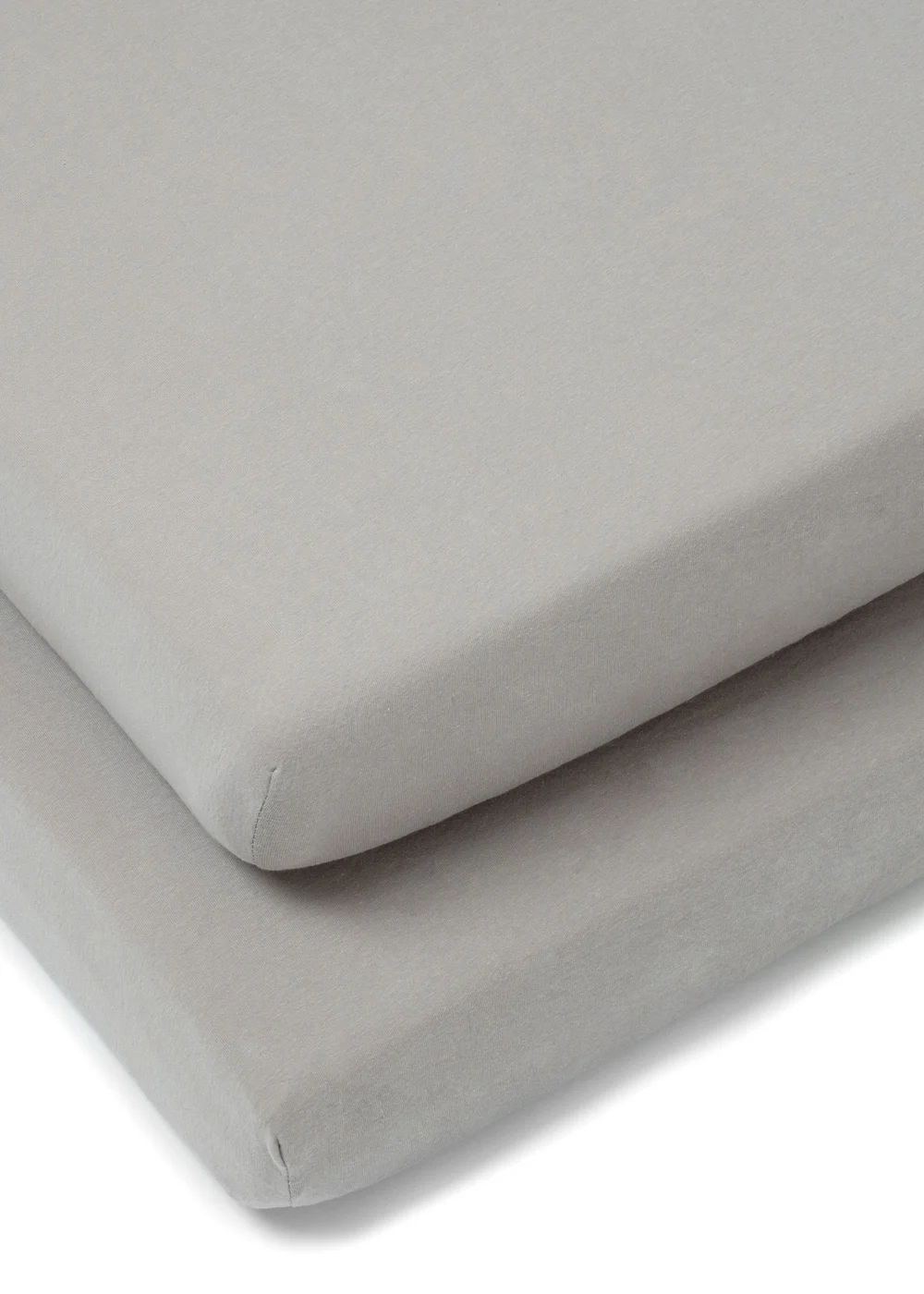 Clair de Lune 2 Pack Grey Cot Sheets - 60x120cm Image 2