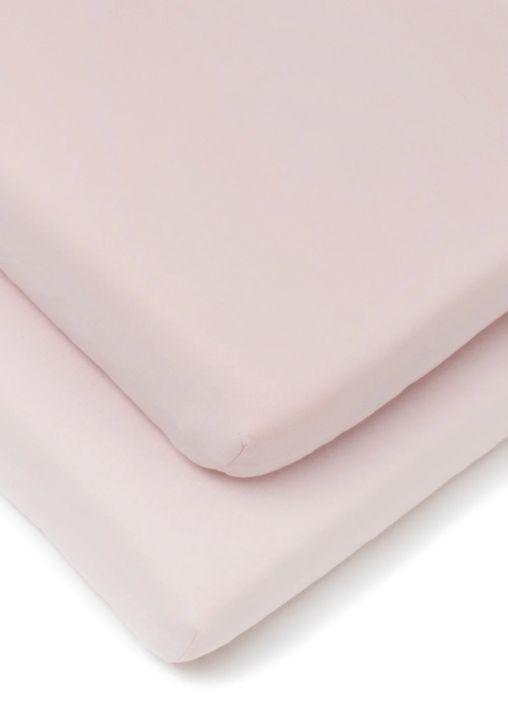 Clair de Lune 2 Pack Pink Cot Sheets - 60 X 120 Image 2
